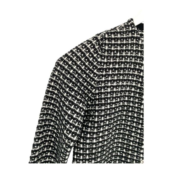 Ann Taylor Size Medium Textured Stitch Sweater Jacket Rhinestone Buttons $149 - Picture 12 of 14